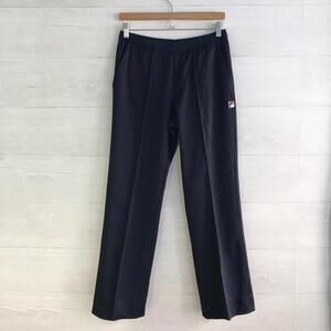 Vintage Fila 1977 - Navy blue pull on stretch creased pants 70s, sz 32 US